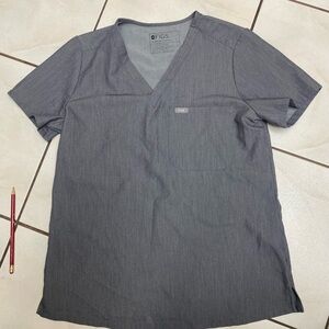 Women’s Figs Heather Gray Caterina Scrub Top